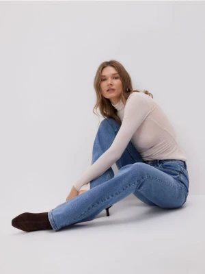 Reserved - Jeansy flare bootcut - niebieski