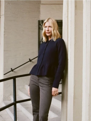 Reserved - Jeansy flare - brązowy