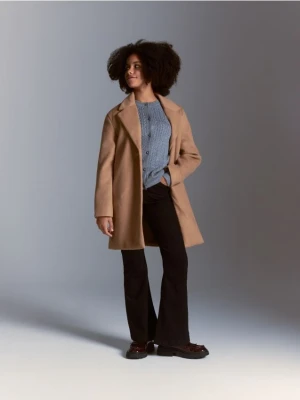 Reserved - Jeansy flare high waist - czarny