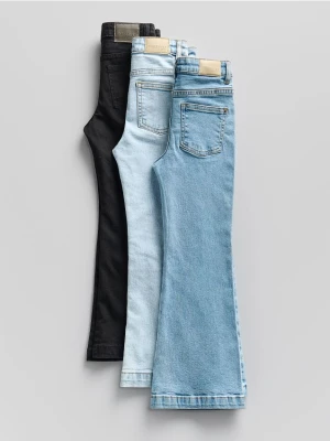 Reserved - Jeansy flare high waist - czarny