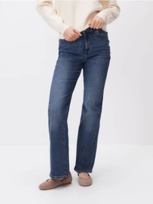 Reserved - Jeansy flare - niebieski