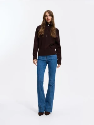 Reserved - Jeansy flare - niebieski