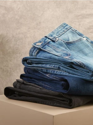 Reserved - Jeansy flare z wysokim stanem - niebieski