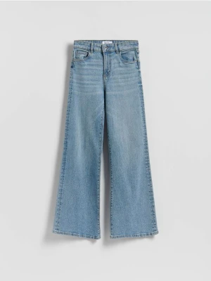 Reserved - Jeansy flare z wysokim stanem - niebieski