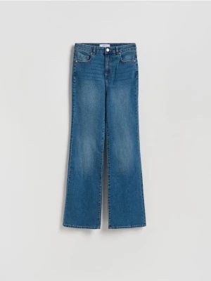 Reserved - Jeansy flare z wysokim stanem - niebieski