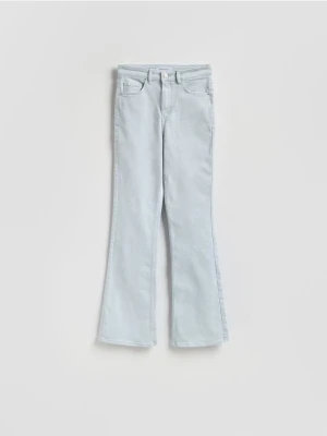 Reserved - Jeansy flare z wysokim stanem - niebieski