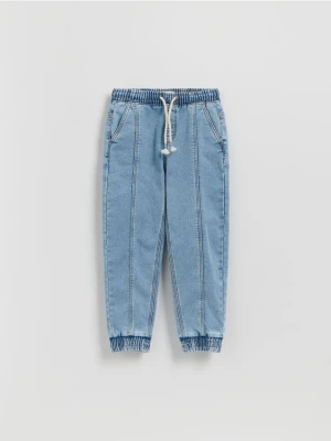 Reserved - Jeansy jogger - niebieski