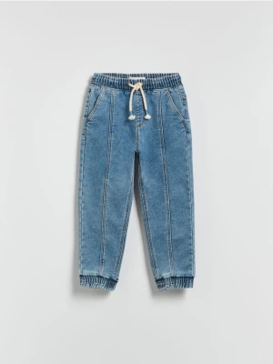 Reserved - Jeansy jogger - niebieski