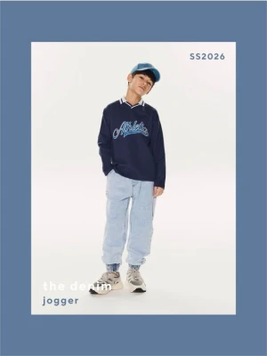 Reserved - Jeansy jogger - niebieski