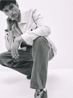 Reserved - Jeansy loose fit - brązowy