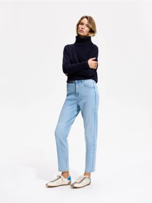 Reserved - Jeansy mom comfort - niebieski
