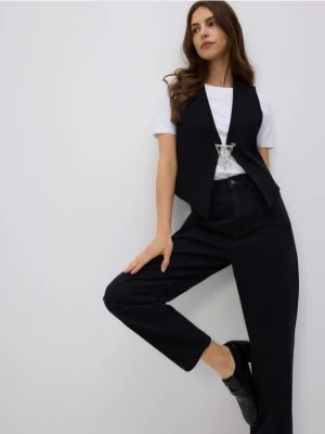 Reserved - Jeansy mom fit - czarny