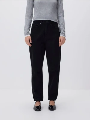 Reserved - Jeansy mom fit - czarny