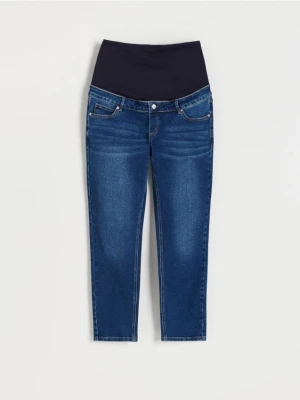 Reserved - Jeansy mom fit - niebieski