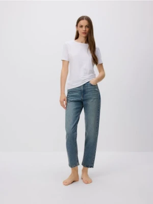 Reserved - Jeansy mom fit - niebieski
