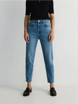 Reserved - Jeansy mom fit - niebieski