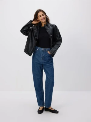 Reserved - Jeansy mom fit - niebieski