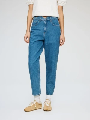 Reserved - Jeansy mom fit - niebieski