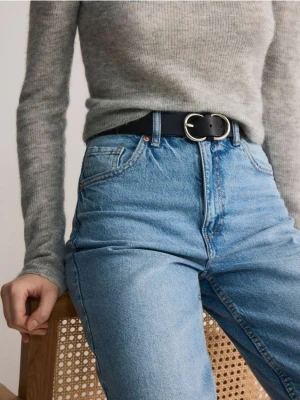 Reserved - Jeansy mom fit - niebieski