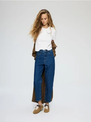 Reserved - Jeansy mom fit - niebieski