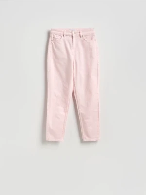 Reserved - Jeansy mom fit - różowy