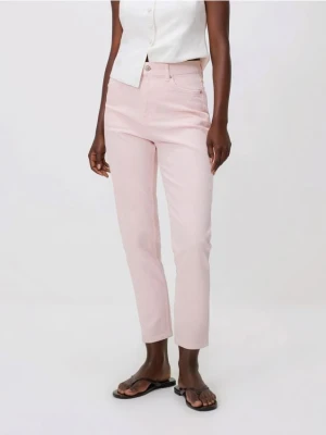 Reserved - Jeansy mom fit - różowy