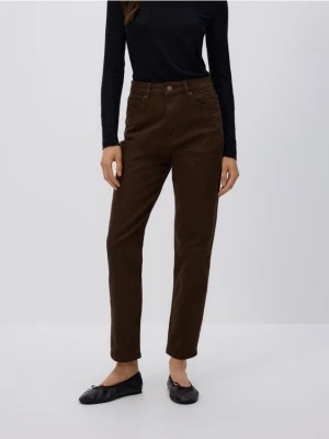 Reserved - Jeansy mom fit slim - dark grey jeans