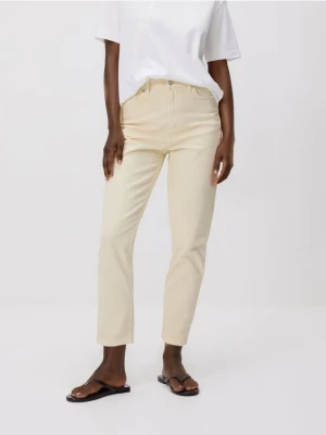 Reserved - Jeansy mom fit - żółty