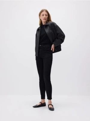 Reserved - Jeansy push up slim long leg - czarny