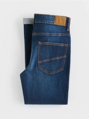 Reserved - Jeansy regular fit - granatowy
