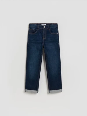 Reserved - Jeansy regular fit - granatowy
