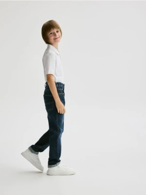 Reserved - Jeansy regular - granatowy