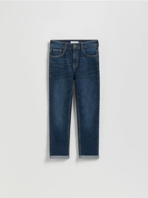 Reserved - Jeansy regular - granatowy