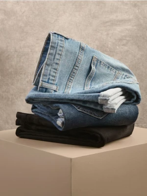 Reserved - Jeansy regular - granatowy