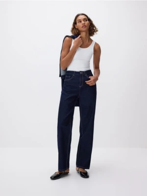 Reserved - Jeansy regular - granatowy