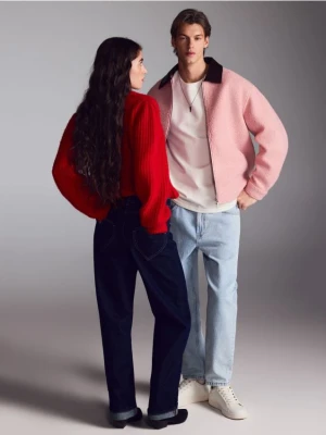 Reserved - Jeansy regular - granatowy