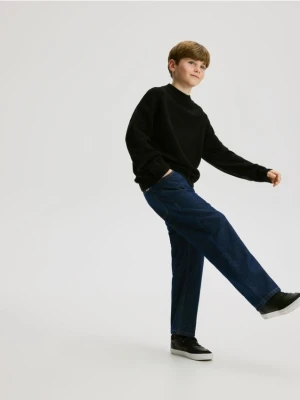 Reserved - Jeansy relaxed fit - granatowy