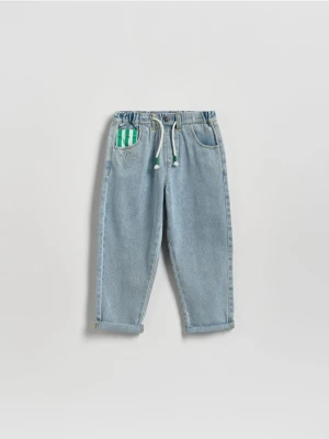Reserved - Jeansy relaxed fit - niebieski