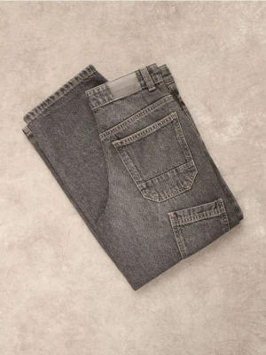 Reserved - Jeansy relaxed fit - szary