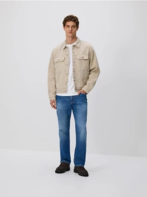 Reserved - Jeansy relaxed straight - niebieski