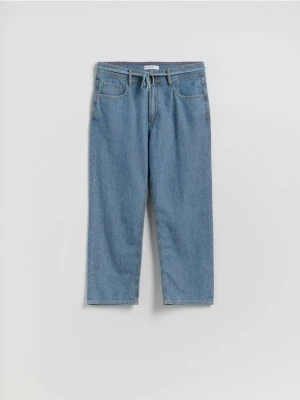 Reserved - Jeansy relaxed straight - niebieski