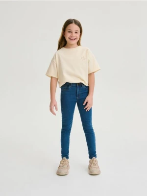 Reserved - Jeansy skinny high waist - niebieski