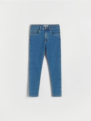 Reserved - Jeansy skinny super soft - niebieski