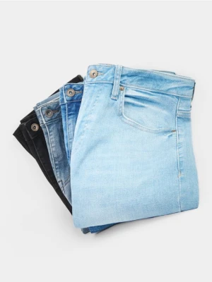 Zdjęcie produktu Reserved - Jeansy skinny z efektem sprania - indigo jeans