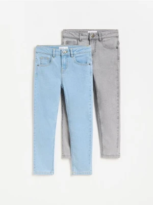 Reserved - Jeansy slim 2 pack - niebieski