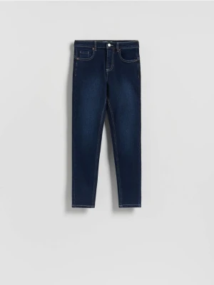 Reserved - Jeansy slim fit push up - granatowy