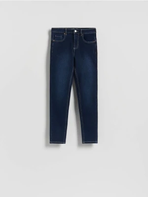 Reserved - Jeansy slim fit push up - granatowy
