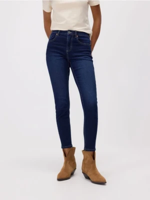 Reserved - Jeansy slim fit push up - granatowy