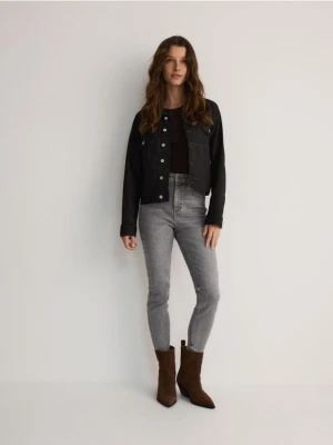 Reserved - Jeansy slim fit z aplikacjami - jasnoszary