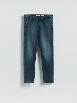 Reserved - Jeansy slim fit z efektem sprania - indigo jeans